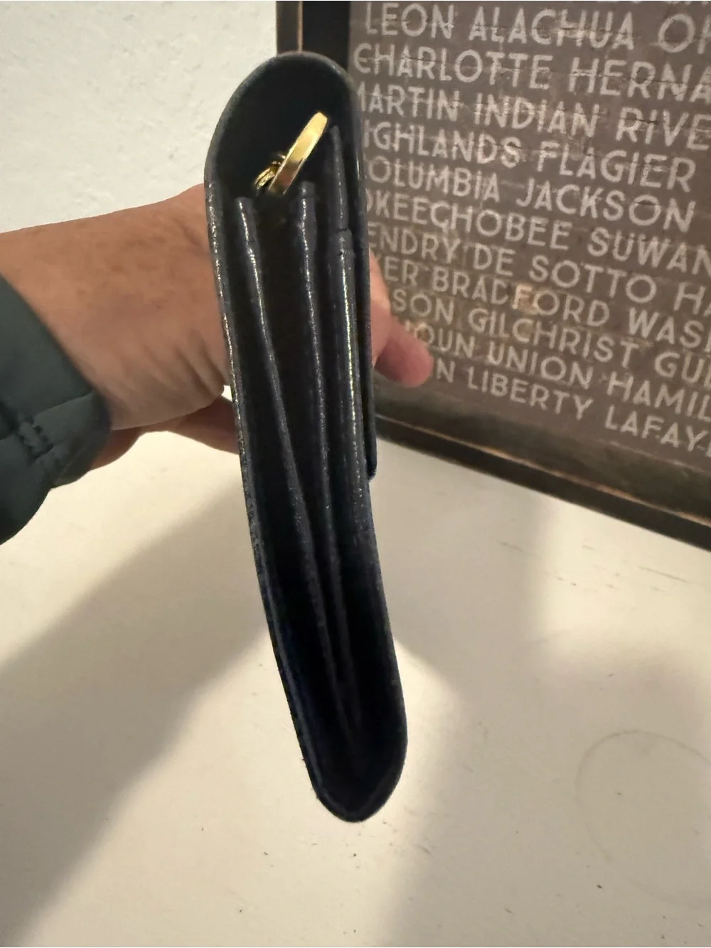 Very Rare Beautiful Vintage HTF Black Leather Paloma Picasso